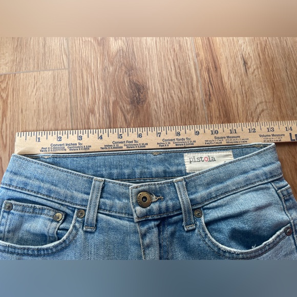 Pistola Stayin Alive ombré hem crop jeans, size 25 - Picture 6 of 8